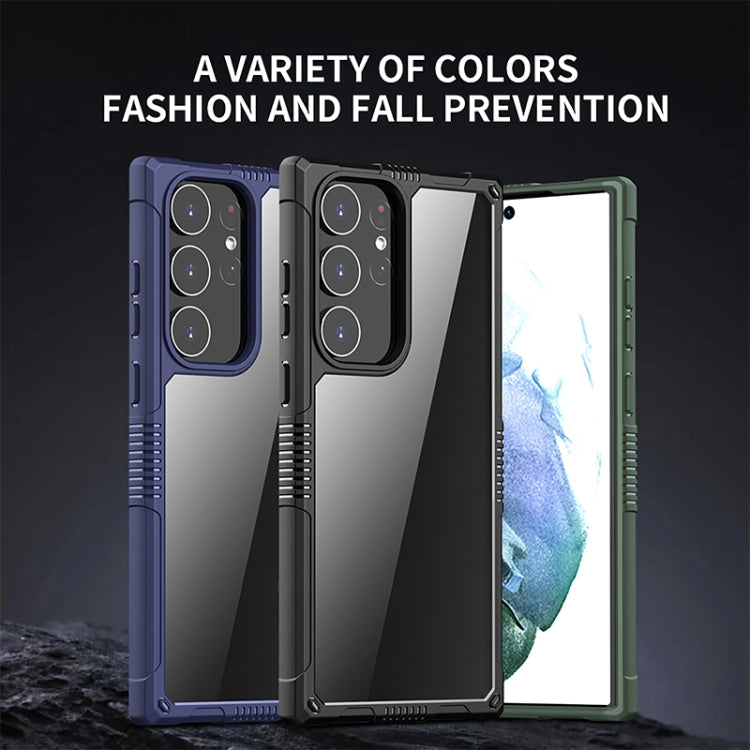 iPAKY Transparent PC + TPU Shockproof Phone Case, For Samsung Galaxy S23 Ultra 5G