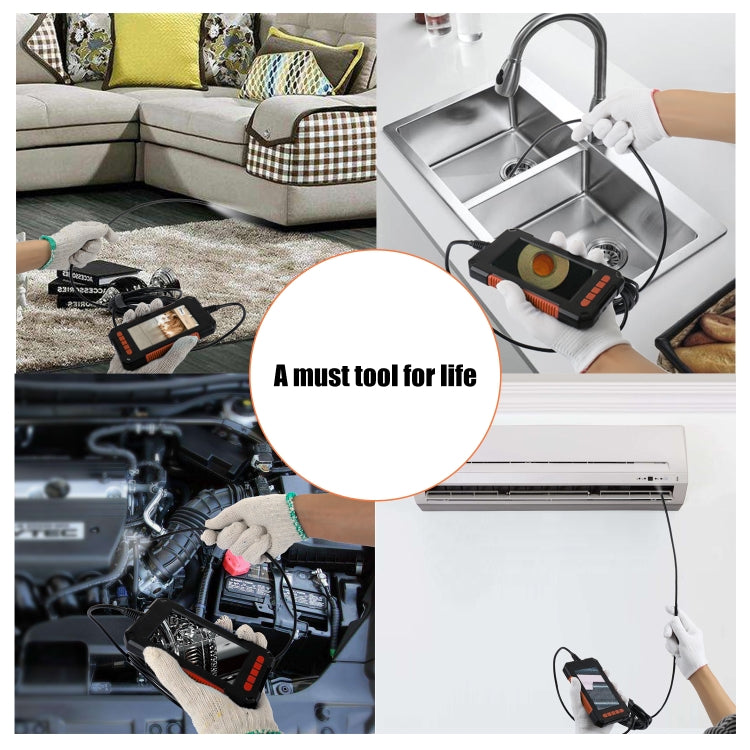 P40 8mm HD Waterproof Portable Integrated Hand-held Vertical Screen Industry Endoscope, Length:5m(Hardwire)