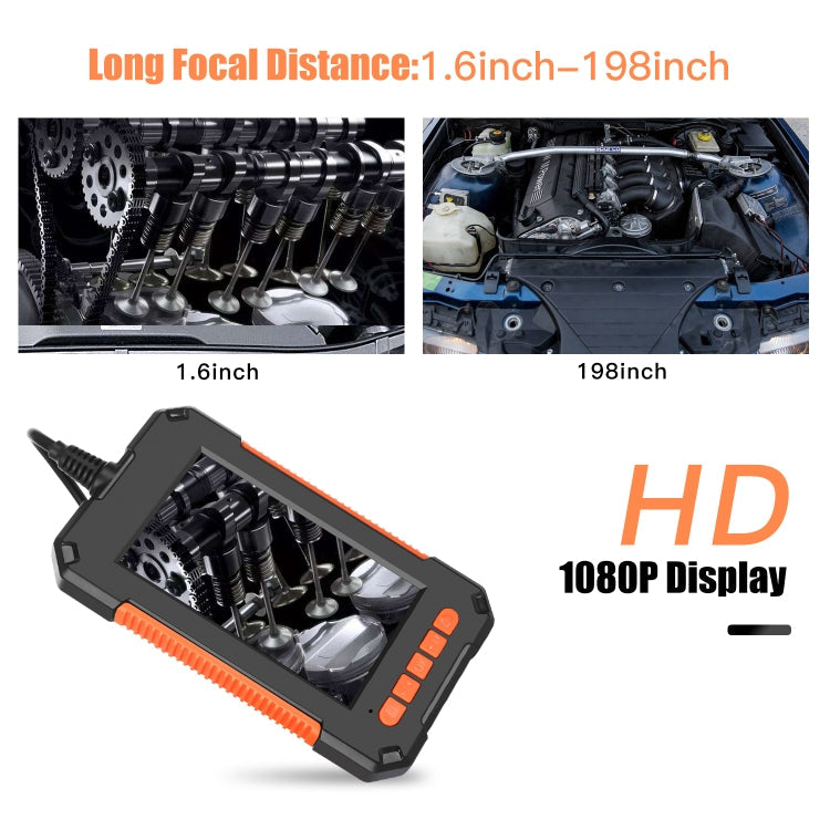 P40 8mm HD Waterproof Portable Integrated Hand-held Vertical Screen Industry Endoscope, Length:5m(Hardwire)