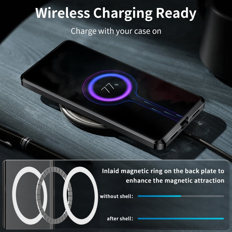 MagSafe Magnetic Frosted Metal Phone Case, For Samsung Galaxy S23 5G, For Samsung Galaxy S23 Ultra 5G, For Samsung Galaxy S23+ 5G