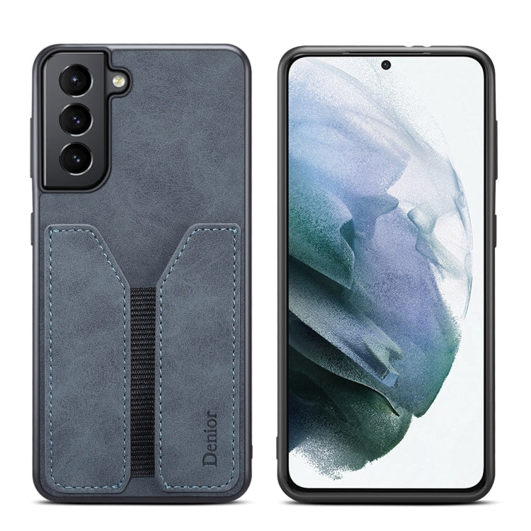 Denior DV Elastic Card PU Back Cover Phone Case, For Samsung Galaxy S23 5G, For Samsung Galaxy S23+ 5G, For Samsung Galaxy S23 Ultra 5G
