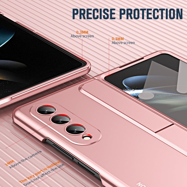 2 in 1 Detachable PC Folding Phone Case with Holder & Pen Slot, For Samsung Galaxy Z Fold4