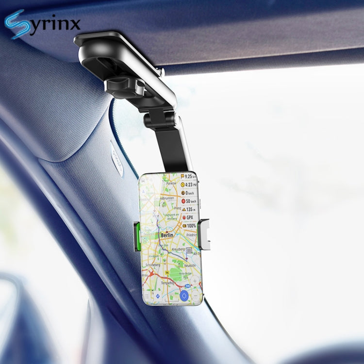 Multifunctional Car Sun Visor Rear Seat Mobile Phone Holder (Grey)