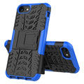 Tire Texture Shockproof TPU+PC Protective Case with Holder, For iPhone SE 2022 / SE 2020