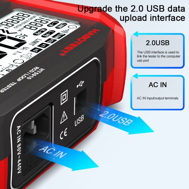HABOTEST HT5910 Leakage Switch & Loop Resistance Tester