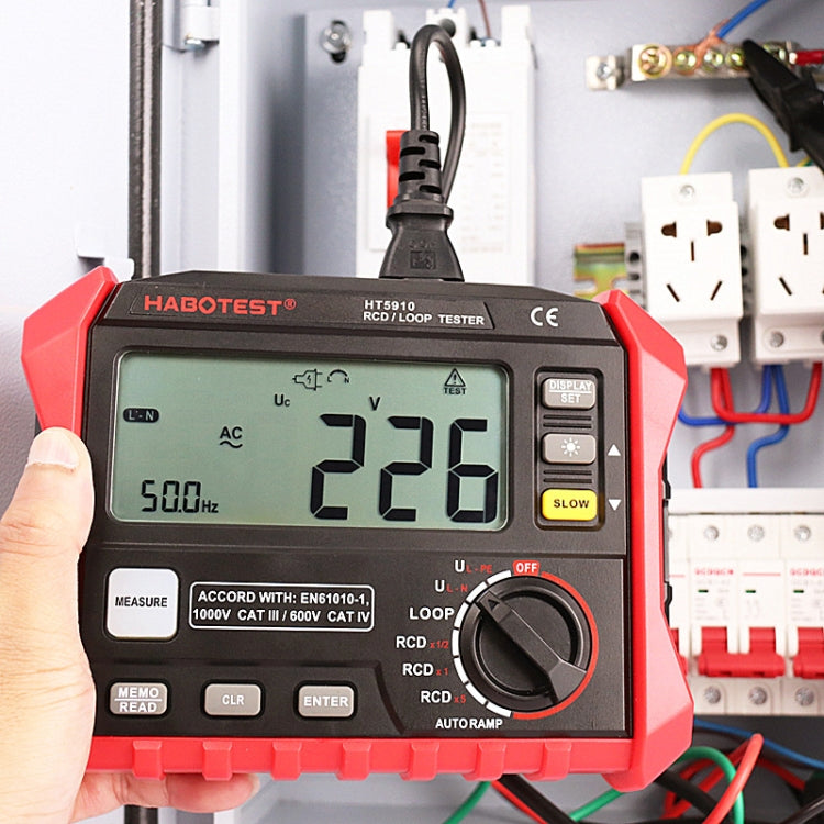 HABOTEST HT5910 Leakage Switch & Loop Resistance Tester