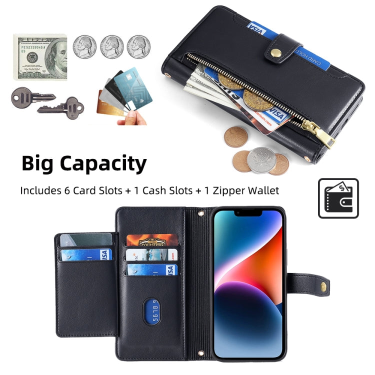 Sheep Texture Cross-body Zipper Wallet Leather Phone Case, For iPhone 12 mini, For iPhone 12 / 12 Pro, For iPhone 12 Pro Max