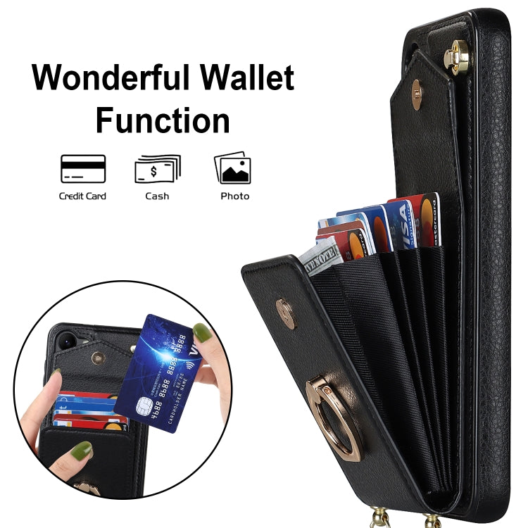Ring Holder RFID Card Slot Phone Case with Long Lanyard, For Samsung Galaxy S23+ 5G, For Samsung Galaxy S23 Ultra 5G