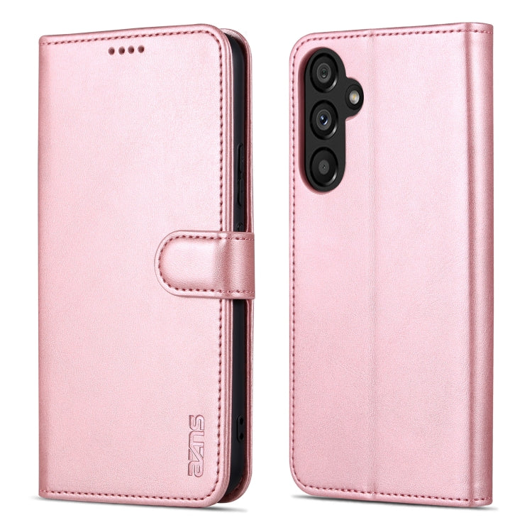 For Samsung Galaxy A54 5G AZNS Skin Feel Calf Texture Flip Leather Phone Case(Rose Gold)