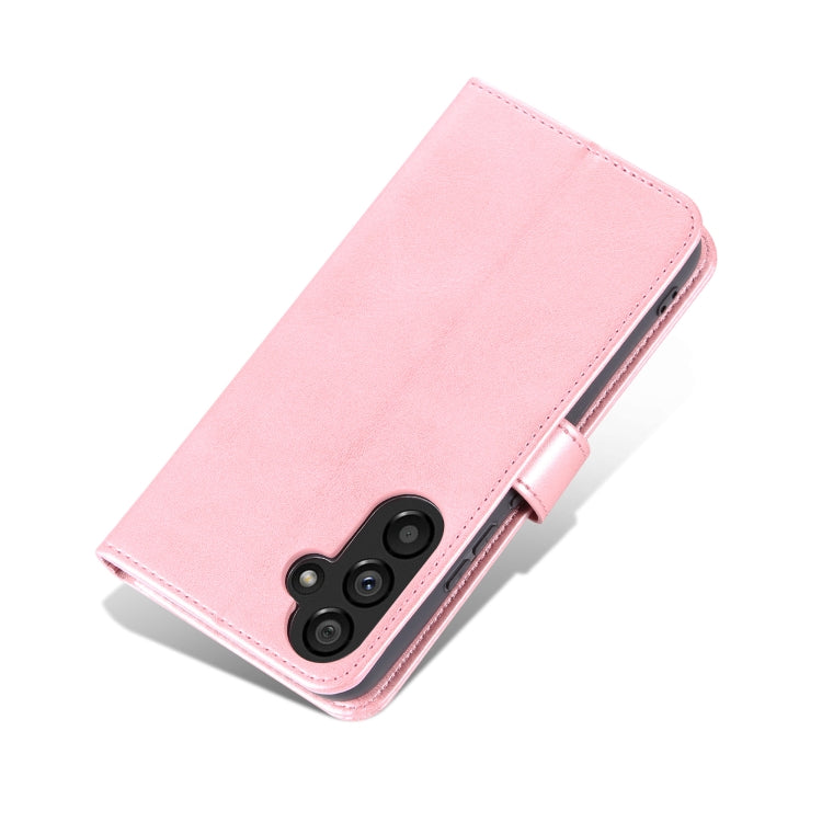 For Samsung Galaxy A54 5G AZNS Skin Feel Calf Texture Flip Leather Phone Case(Rose Gold)