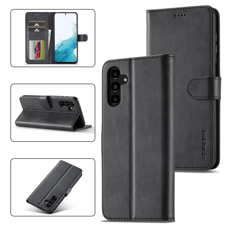 LC.IMEEKE Calf Texture Leather Phone Case, For Samsung Galaxy A34 5G