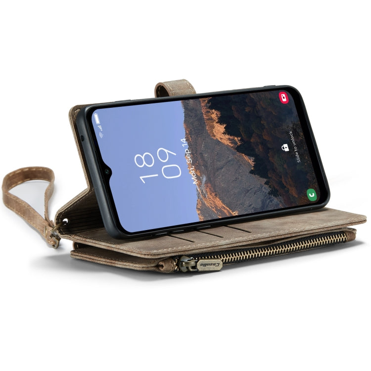 For Samsung Galaxy A14 5G CaseMe C30 Multifunctional Phone Leather Phone Case(Brown)