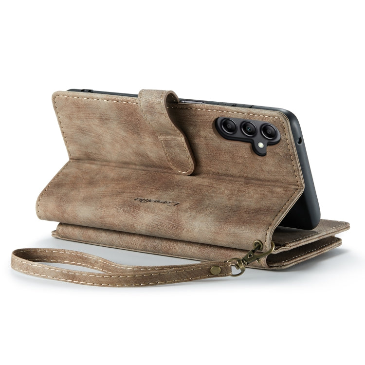 For Samsung Galaxy A14 5G CaseMe C30 Multifunctional Phone Leather Phone Case(Brown)