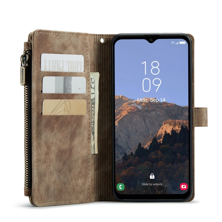 For Samsung Galaxy A14 5G CaseMe C30 Multifunctional Phone Leather Phone Case(Brown)