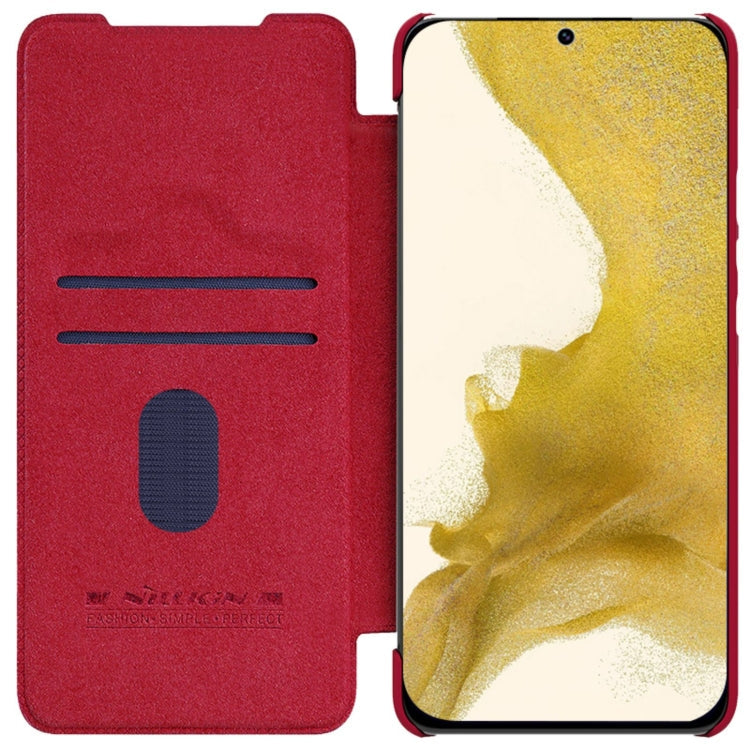 NILLKIN QIN Series Pro Sliding Camera Cover Design Leather Phone Case, For Samsung Galaxy S23+ 5G