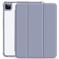 For iPad Pro 11 2022 / 2021 / 2020 3-fold Shockproof Smart Leather Tablet Case(Lavender)