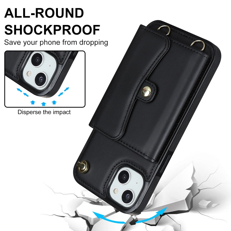 RFID Card Slot Phone Case with Long Lanyard, For iPhone 14 / 13, For iPhone 14 Plus, For iPhone 14 Pro, For iPhone 14 Pro Max
