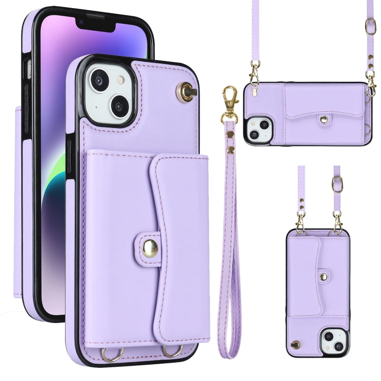 RFID Card Slot Phone Case with Long Lanyard, For iPhone 14 / 13, For iPhone 14 Plus, For iPhone 14 Pro, For iPhone 14 Pro Max