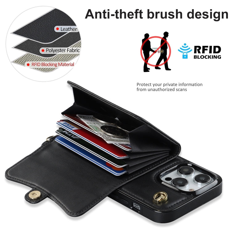 RFID Card Slot Phone Case with Long Lanyard, For iPhone 13 Pro Max, For iPhone 12, For iPhone 12 Pro, For iPhone 12 Pro Max