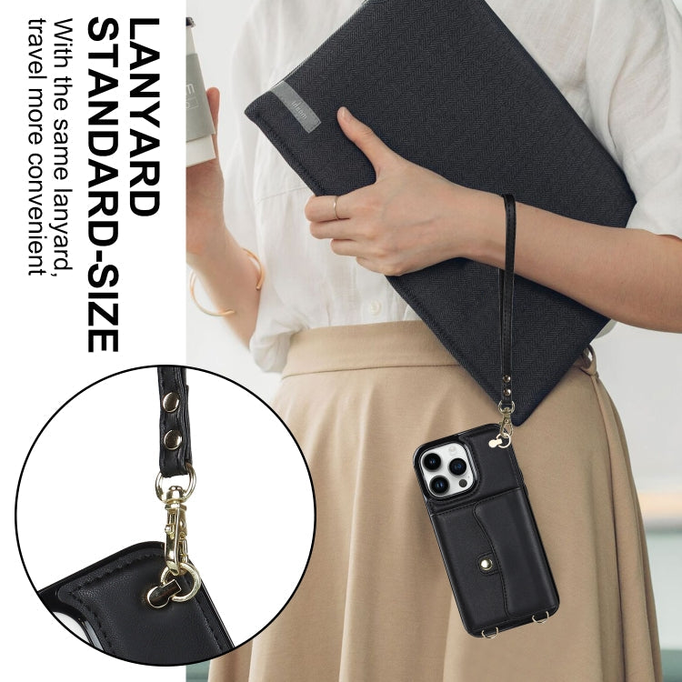 RFID Card Slot Phone Case with Long Lanyard, For iPhone 13 Pro Max, For iPhone 12, For iPhone 12 Pro, For iPhone 12 Pro Max