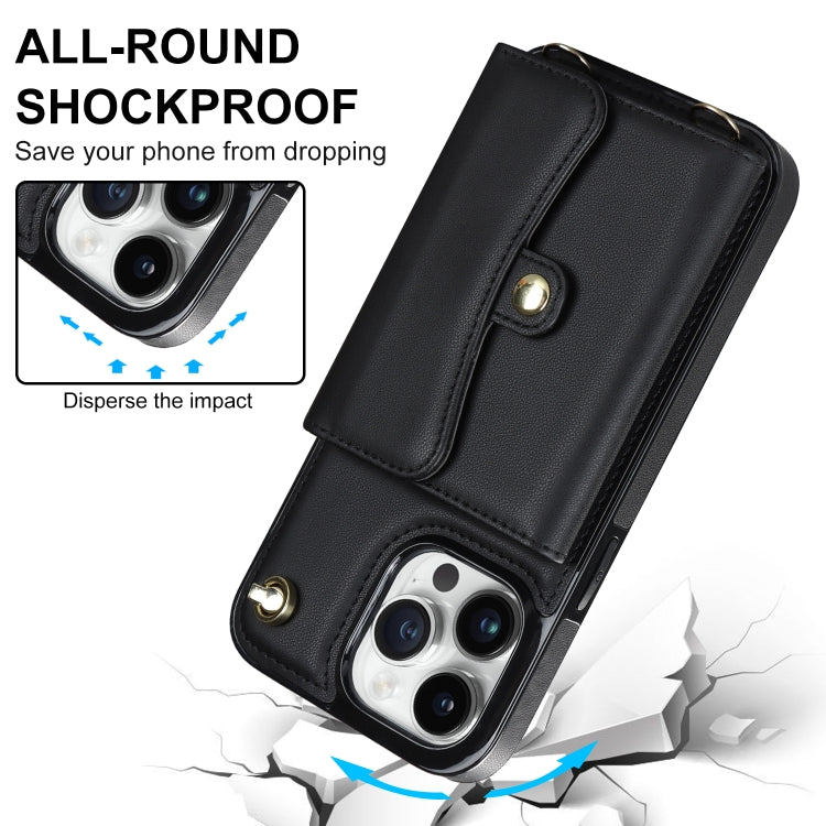 RFID Card Slot Phone Case with Long Lanyard, For iPhone 13 Pro Max, For iPhone 12, For iPhone 12 Pro, For iPhone 12 Pro Max