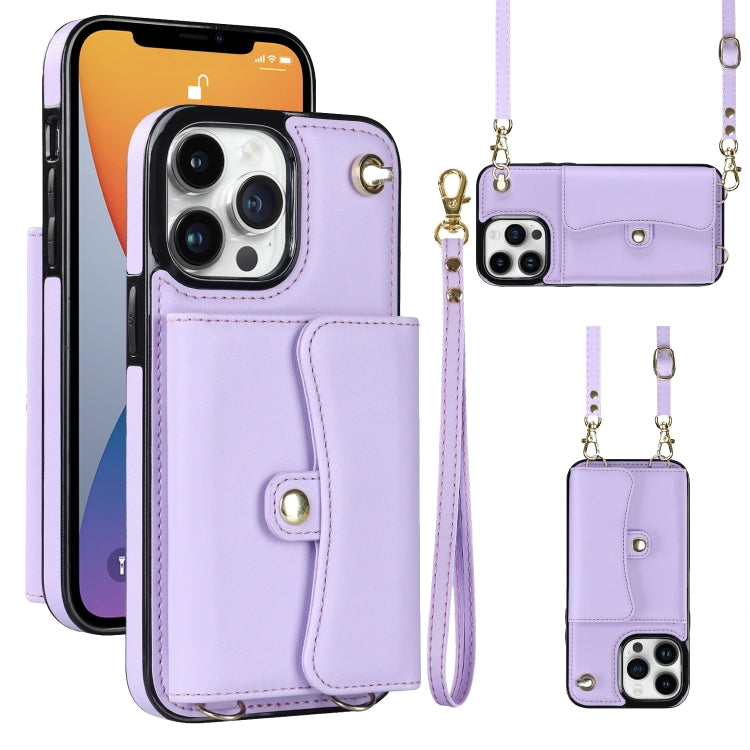 RFID Card Slot Phone Case with Long Lanyard, For iPhone 13 Pro Max, For iPhone 12, For iPhone 12 Pro, For iPhone 12 Pro Max