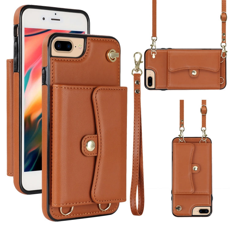 RFID Card Slot Phone Case with Long Lanyard, For iPhone XS Max, For iPhone 8 Plus / 7 Plus, For iPhone XR