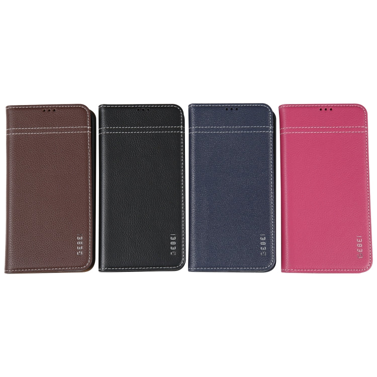 GEBEI Top-grain Horizontal Flip Leather Phone Case, For iPhone 14 Pro Max, For iPhone 14 Pro, For iPhone 14, For iPhone 14 Plus, For iPhone 13 Pro Max, For iPhone 13 Pro