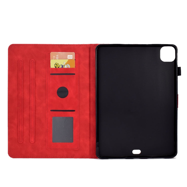 For iPad Pro 11 2018 / 2020 / 2021 Rhombus Embossed Leather Smart Tablet Case