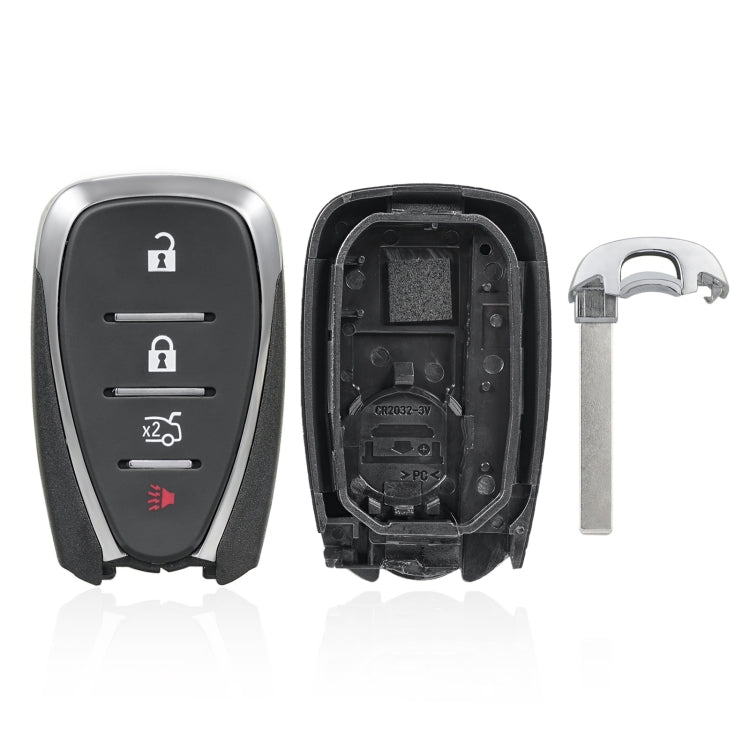 For Chevrolet / Opel 3+1 Button + Horn Button Car Key Case Remote Control Shell, For Chevrolet