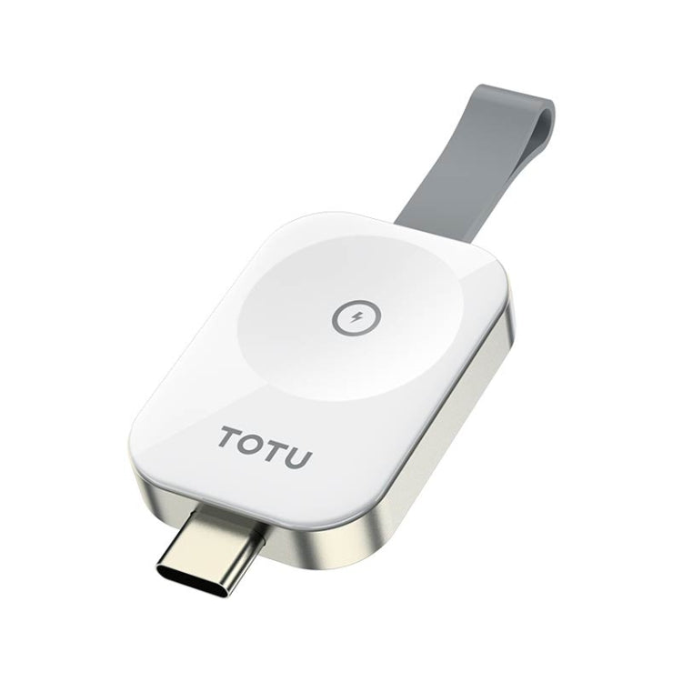 For Apple Watch TOTUDESIGN Watch Wireless Magnetic Charger, Interface:USB-C / Type-C(White)