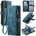 For Samsung Galaxy A34 5G CaseMe C30 Multifunctional Leather Phone Case(Blue)