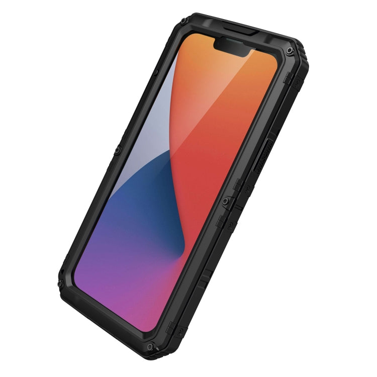 For iPhone 14 RedPepper Wolf 360 Full Body Rugged Life Waterproof Phone Case(Black)