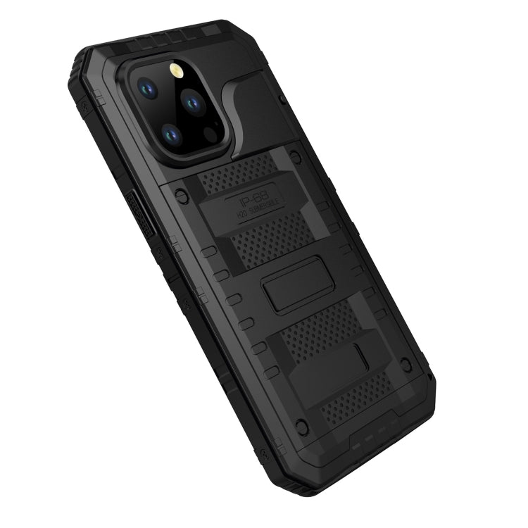 For iPhone 14 Pro RedPepper Wolf 360 Full Body Rugged Life Waterproof Phone Case(Black)