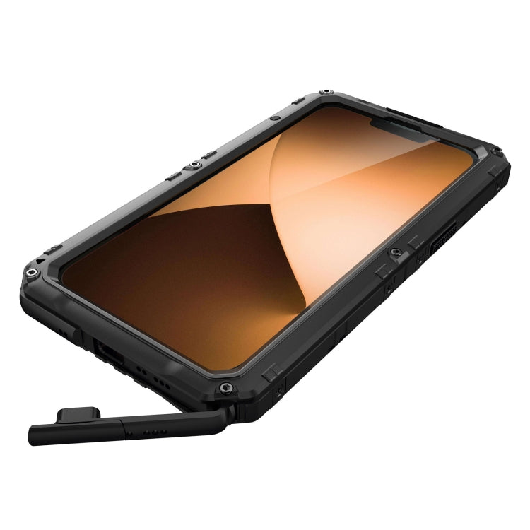 For iPhone 14 Pro RedPepper Wolf 360 Full Body Rugged Life Waterproof Phone Case(Black)