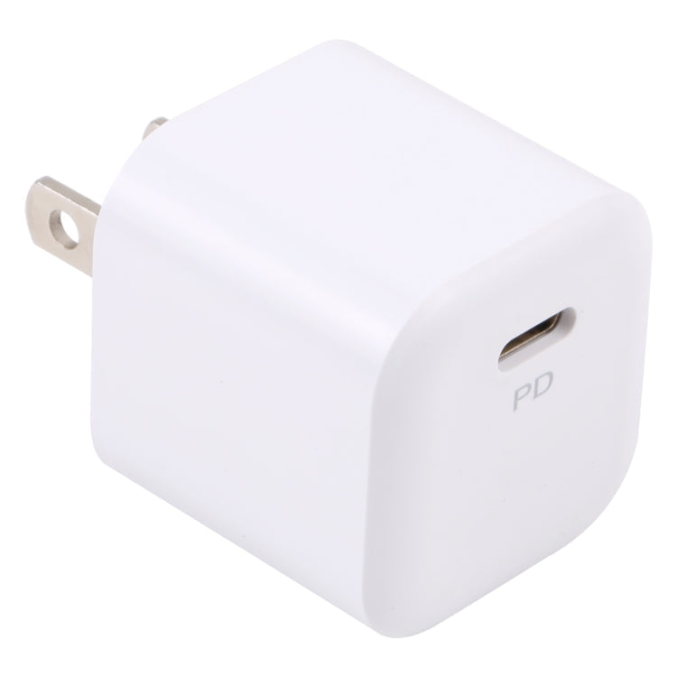 20W PD USB-C/Type-C Interface Fast Charging Charger, Specification: US Plug(White)