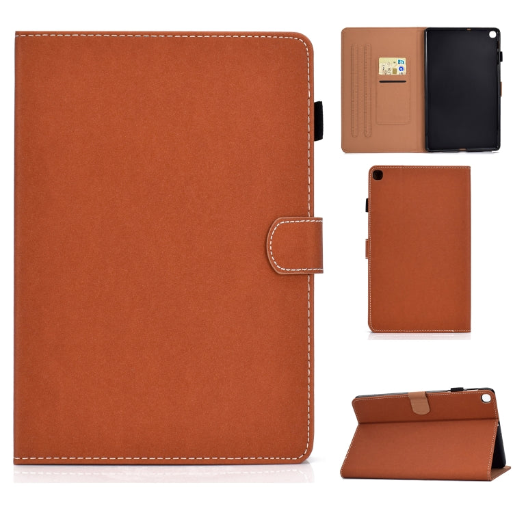 Solid Color Tablet PC Universal Magnetic Horizontal Flip Leather Case with Card Slots & Holder, For Galaxy Tab S5e T720, For iPad Air / iPad Air 2 / iPad 9.7 (2018 & 2017)