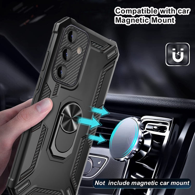 For Samsung Galaxy A34 Warship Armor 2 in 1 Shockproof Phone Case(Royal Blue)