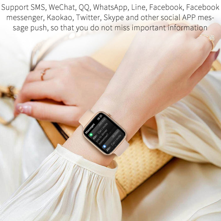HT15 1.85 inch Silicone Band IP67 Waterproof Smart Watch, Support Bluetooth Calling / Sleep Monitoring(Gold)