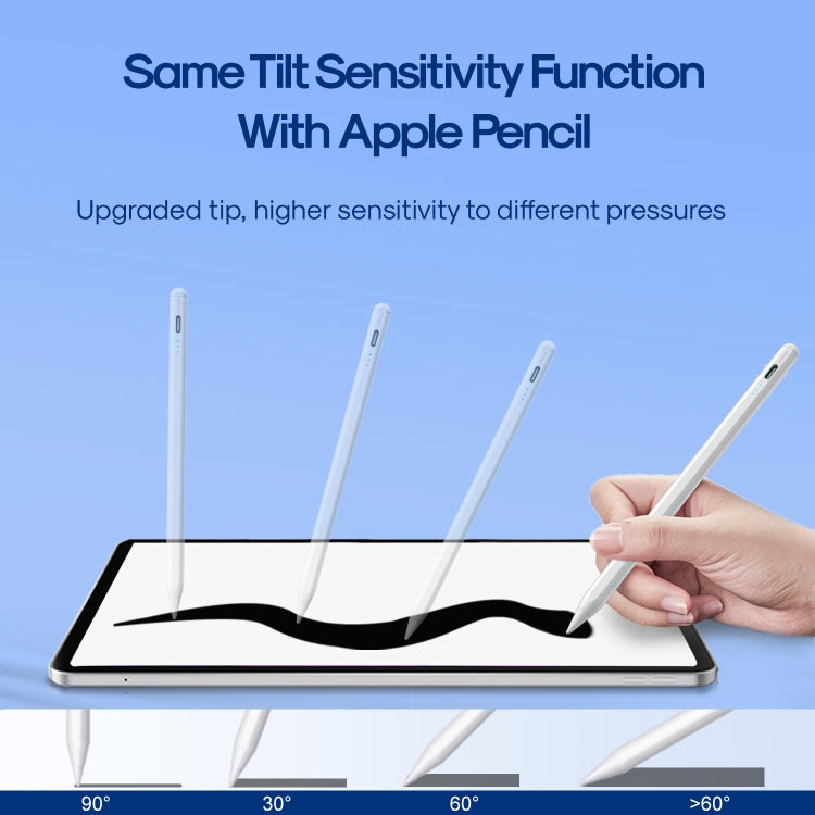 JOYROOM JR-X9S Aluminum Alloy Active Stylus Pen with Replacement Tips(White)