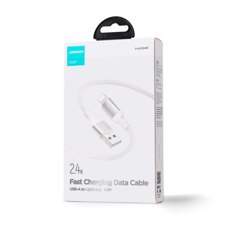 JOYROOM S-UL012A10 Extraordinary Series 2.4A USB-A to 8 Pin Fast Charging Data Cable, Cable Length:2m(White)