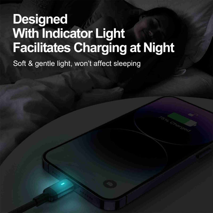 JOYROOM S-UL012A10 Extraordinary Series 2.4A USB-A to 8 Pin Fast Charging Data Cable, Cable Length:2m(White)