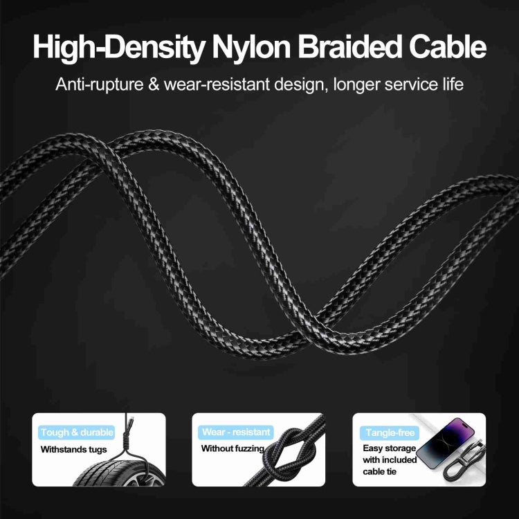 JOYROOM S-UL012A10 Extraordinary Series 2.4A USB-A to 8 Pin Fast Charging Data Cable, Cable Length:2m(White)
