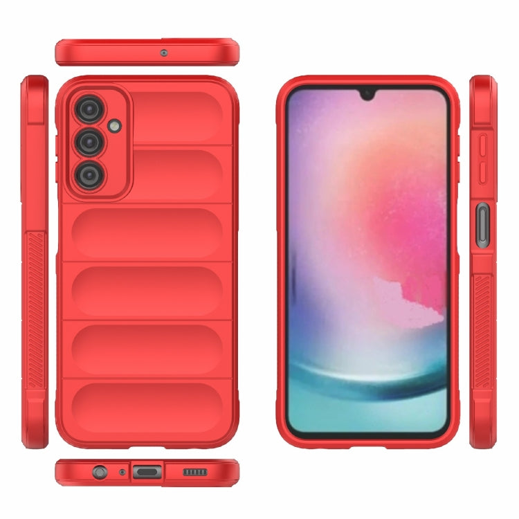 For Samsung Galaxy A24 5G / A24 4G Magic Shield TPU + Flannel Phone Case(Grey)