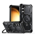 For Samsung Galaxy S23 5G Armor Series Holder Phone Case(Black)
