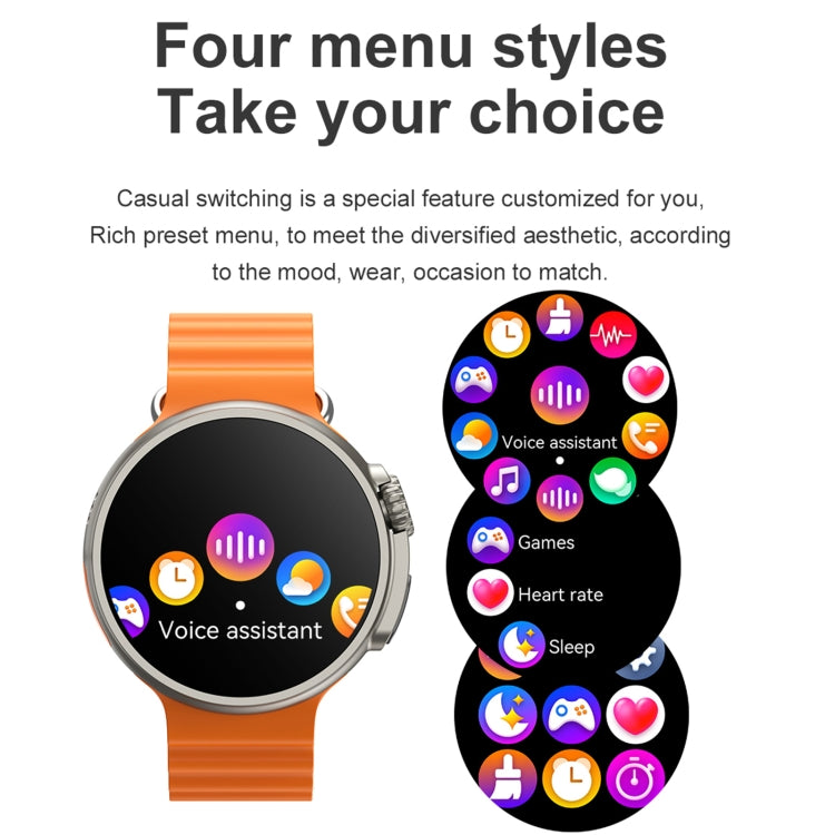K9 Ultra Pro 1.39 inch Silicone Band IP67 Waterproof Smart Watch Support Bluetooth Call / NFC(Black)