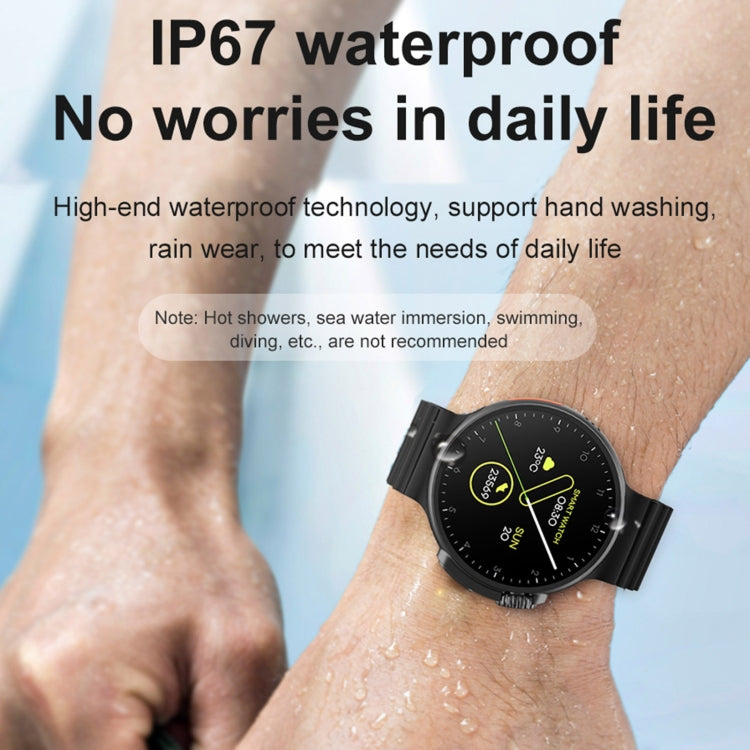 K9 Ultra Pro 1.39 inch Silicone Band IP67 Waterproof Smart Watch Support Bluetooth Call / NFC(Black)