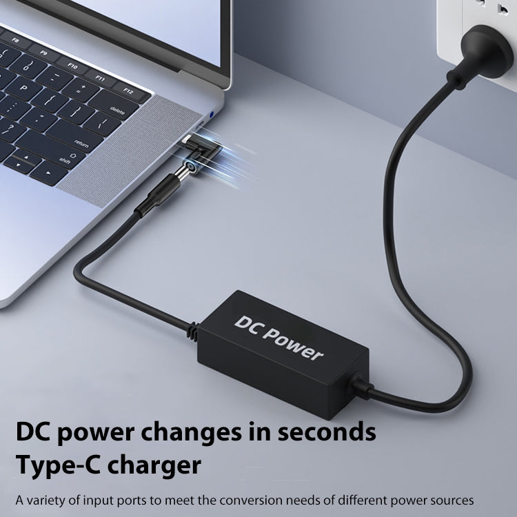 For Lenovo Square Port 65W DC Input to USB-C / Type-C PD Power Adapter