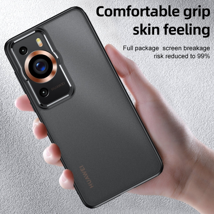 For Huawei P60 Pro Armor Clear TPU Hard PC Phone Case(Clear)