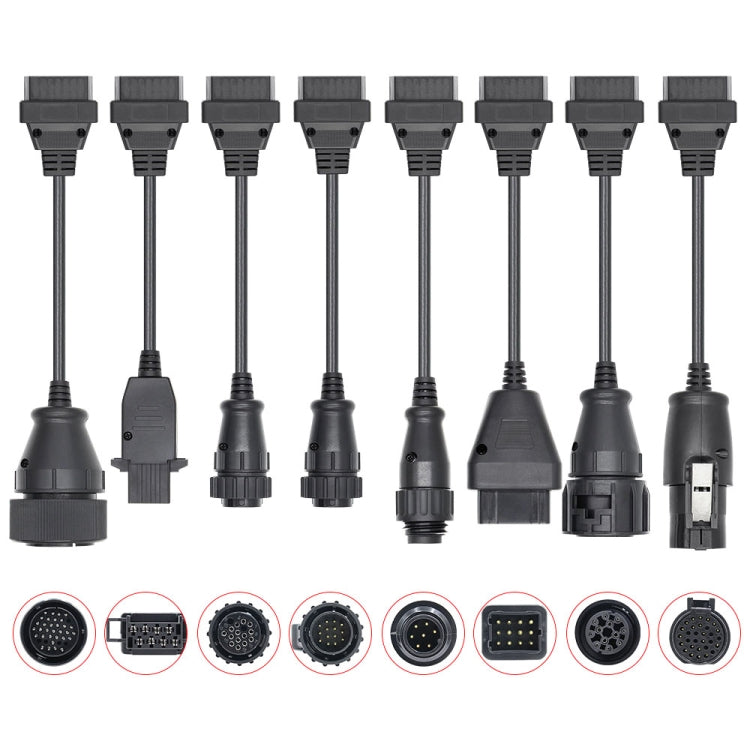 8 in 1 Truck TCS Auto Tool OBD2 Diagnostic Conversion Cable, 8 in 1 Truck Conversion Cable